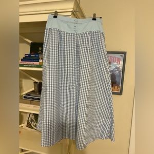 Pastiche Checkered midi skirt- free people, never worn but runs small